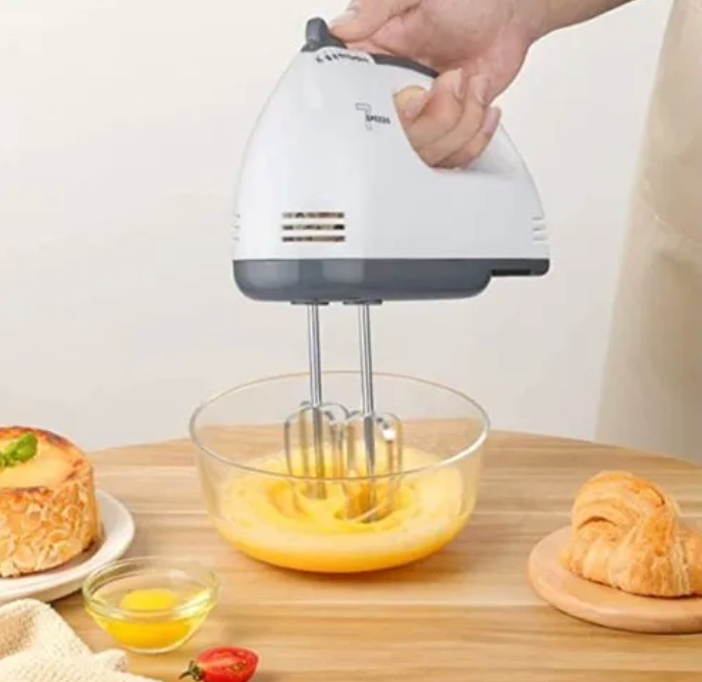 Mixer de Mână cu 7 Viteze, Funcție Turbo + Accesorii pentru Frământare