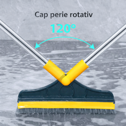 Mătură de curățare rotativă la 120° - 2 în 1 ( SET 1+1 GRATIS )