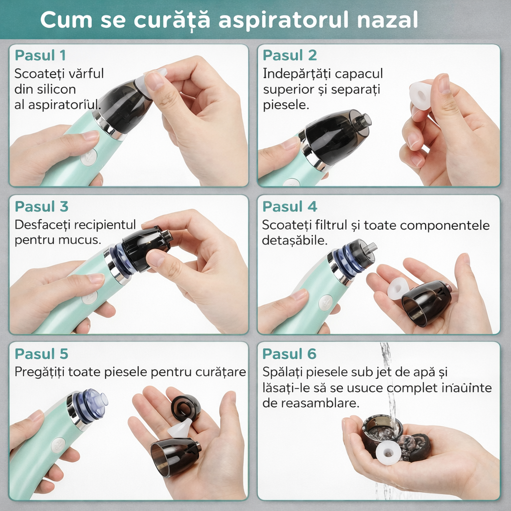 Aspirator Nazal Copii - NAS CURAT SI SOMN LINISTIT +🎁 GRATIS PDF – Abordarea ecranelor la copii