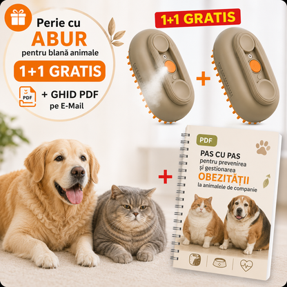 Perie Cu Abur Pentru Animale 1+1 GRATIS