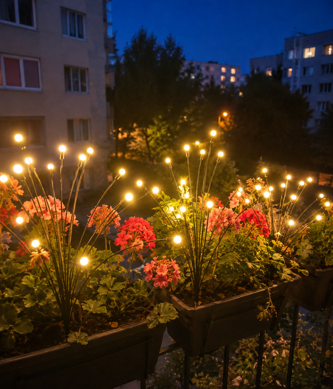 Lampa LED decorativă 8 Bulbi tip licurici De Gradina | 1+1 GRATIS