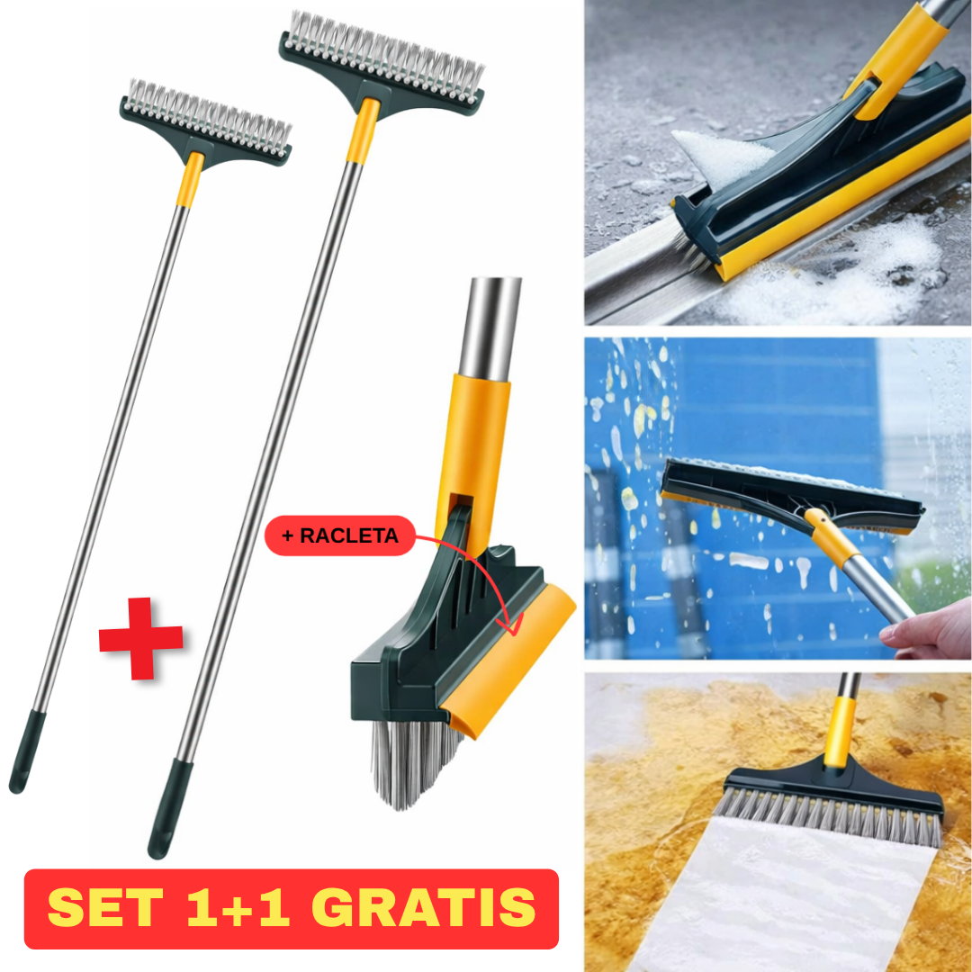 Mătură de curățare rotativă la 120° - 2 în 1 ( SET 1+1 GRATIS )
