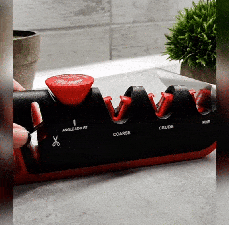 Ascuțitor Reglabil pentru cuțite și foarfeci + (GRATIS Protectie Degete)