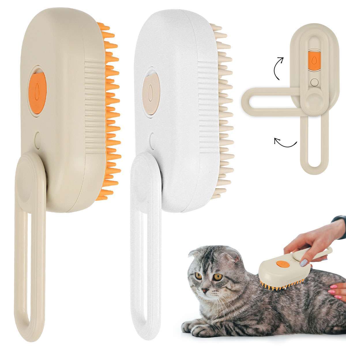 Perie Cu Abur Pentru Animale 1+1 GRATIS